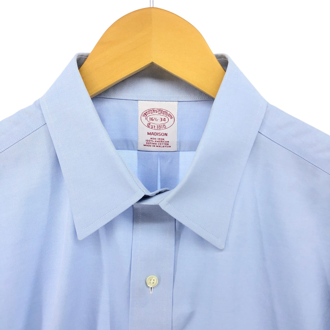 Brooks Brothers Est.1818 Long Sleeve Cotton Shirt, Men's Size L Supima Cotton Blue type light blue Vintage Second Hand