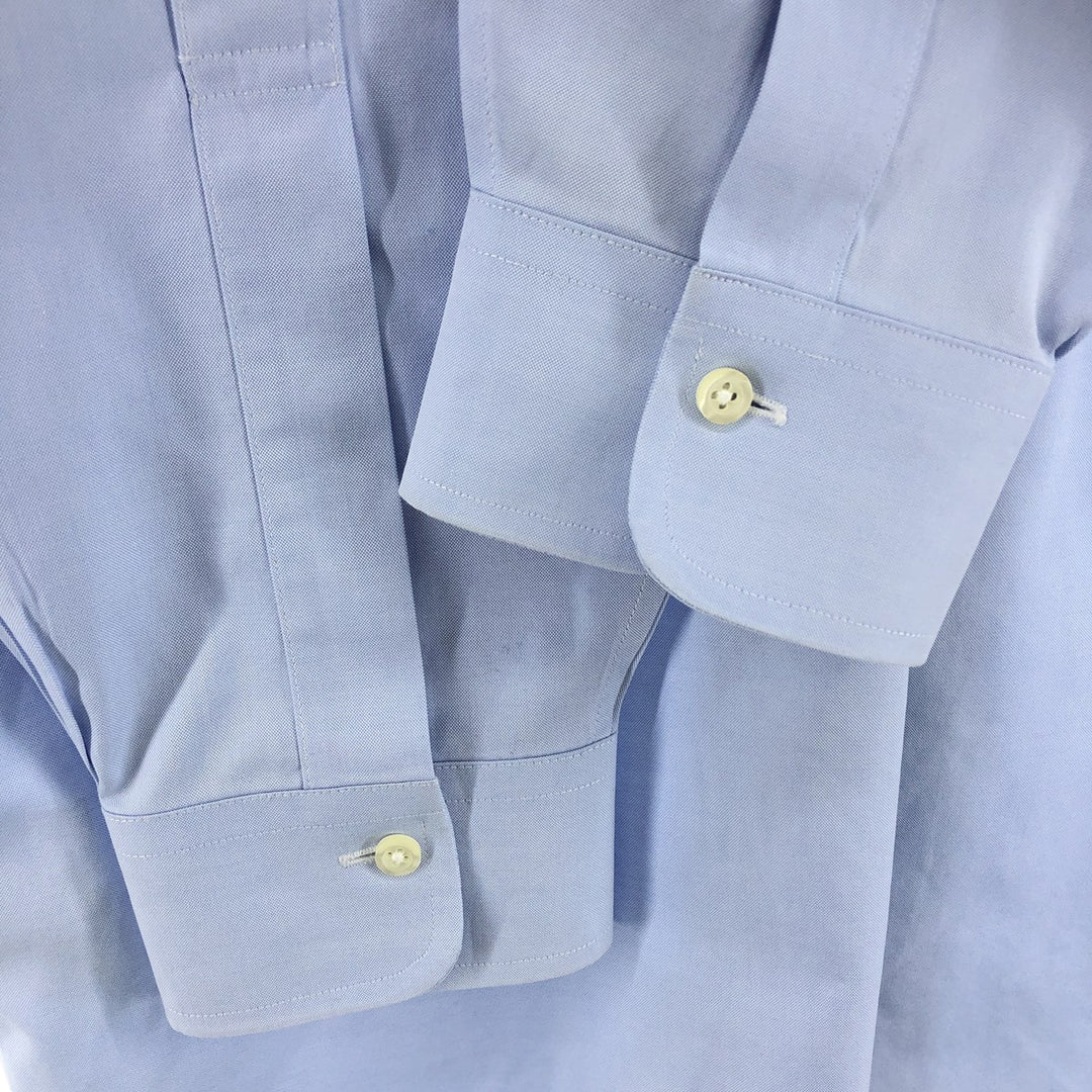 Brooks Brothers Est.1818 Long Sleeve Cotton Shirt, Men's Size L Supima Cotton Blue type light blue Vintage Second Hand