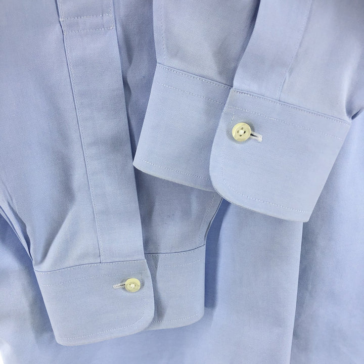 Brooks Brothers Est.1818 Long Sleeve Cotton Shirt, Men's Size L Supima Cotton Blue type light blue Vintage Second Hand