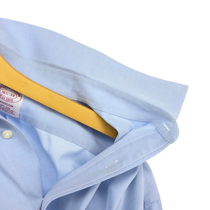 Brooks Brothers Est.1818 Long Sleeve Cotton Shirt, Men's Size L Supima Cotton Blue type light blue Vintage Second Hand