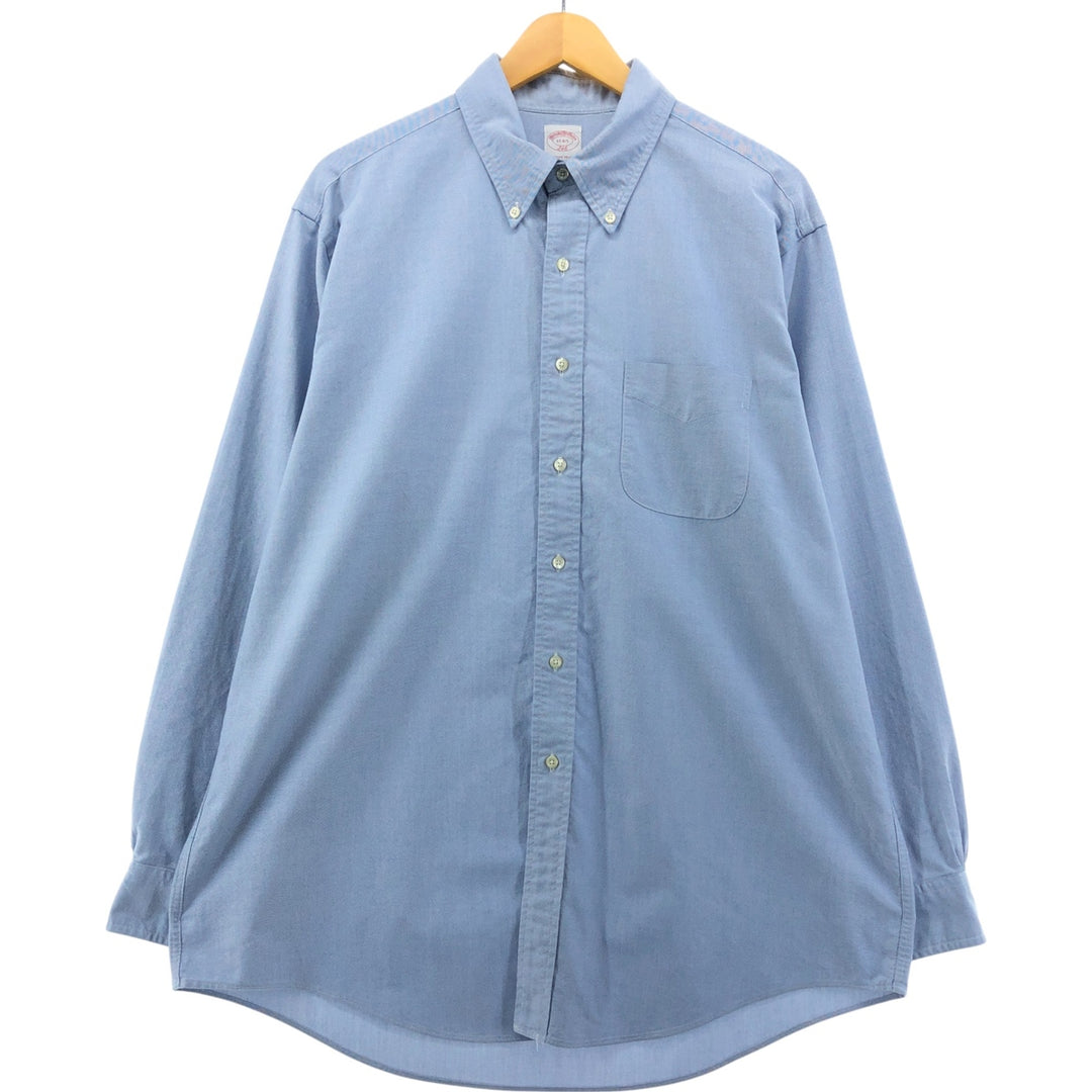 Brooks Brothers 346 long sleeve button-down shirt, men's size XL Supima Cotton blue type Vintage Second Hand