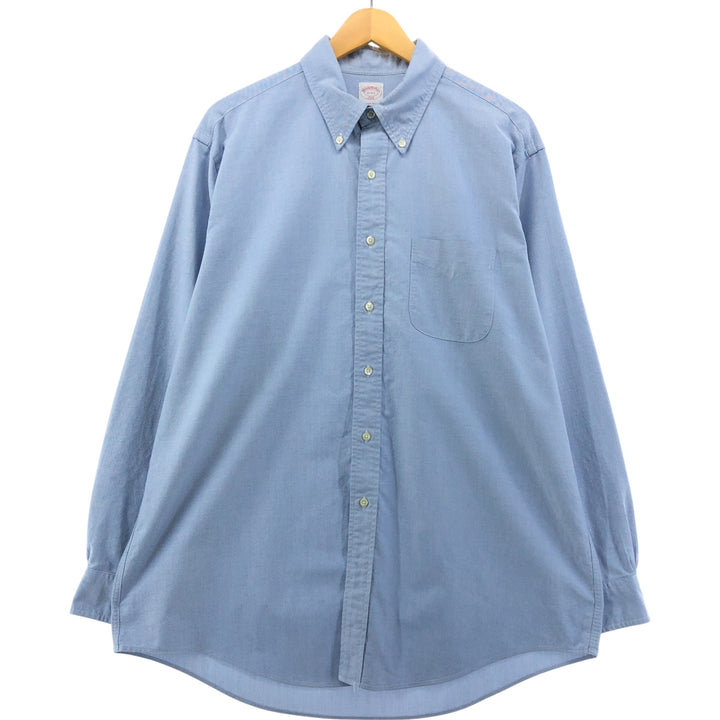 Brooks Brothers 346 long sleeve button-down shirt, men's size XL Supima Cotton blue type Vintage Second Hand