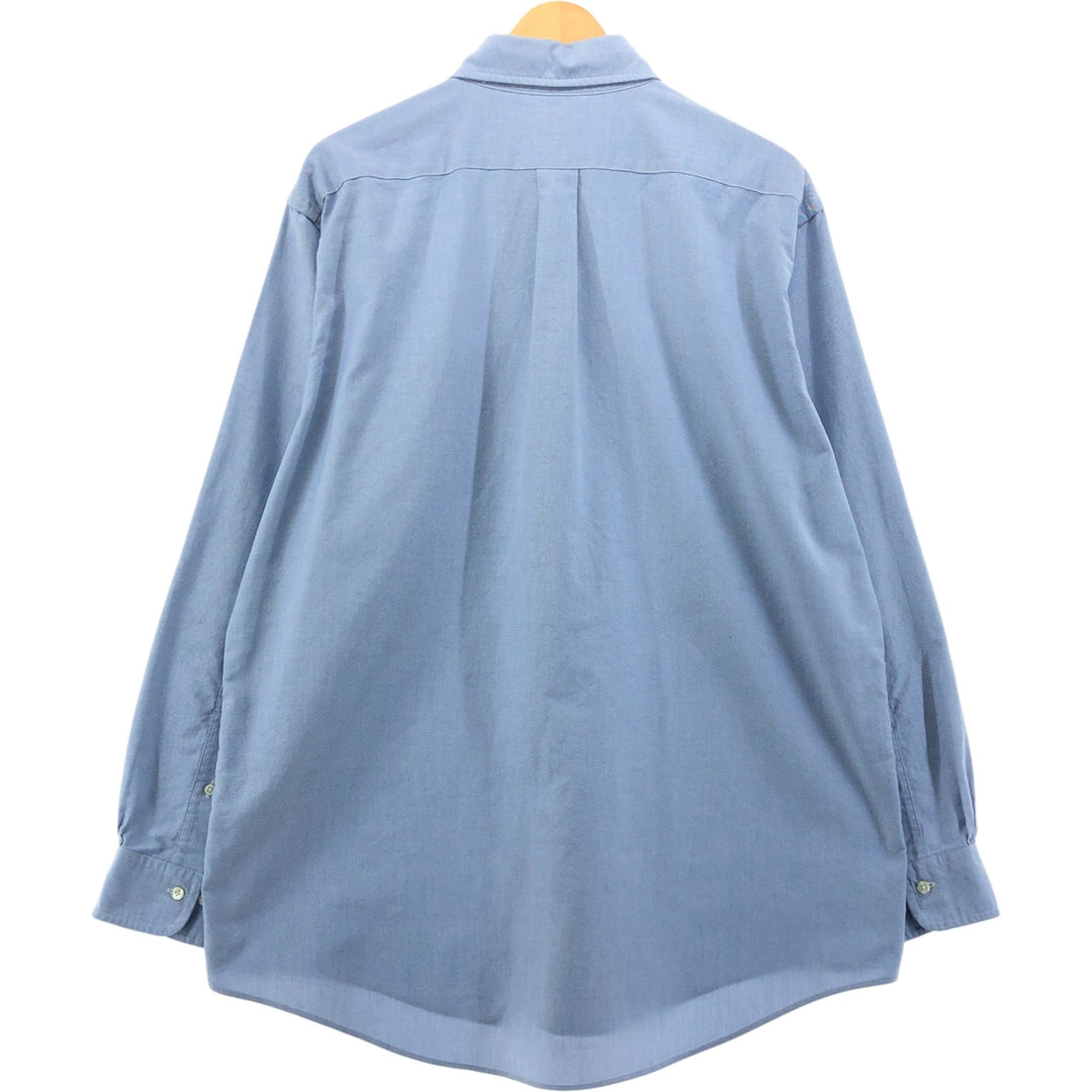 Brooks Brothers 346 long sleeve button-down shirt, men's size XL Supima Cotton blue type Vintage Second Hand