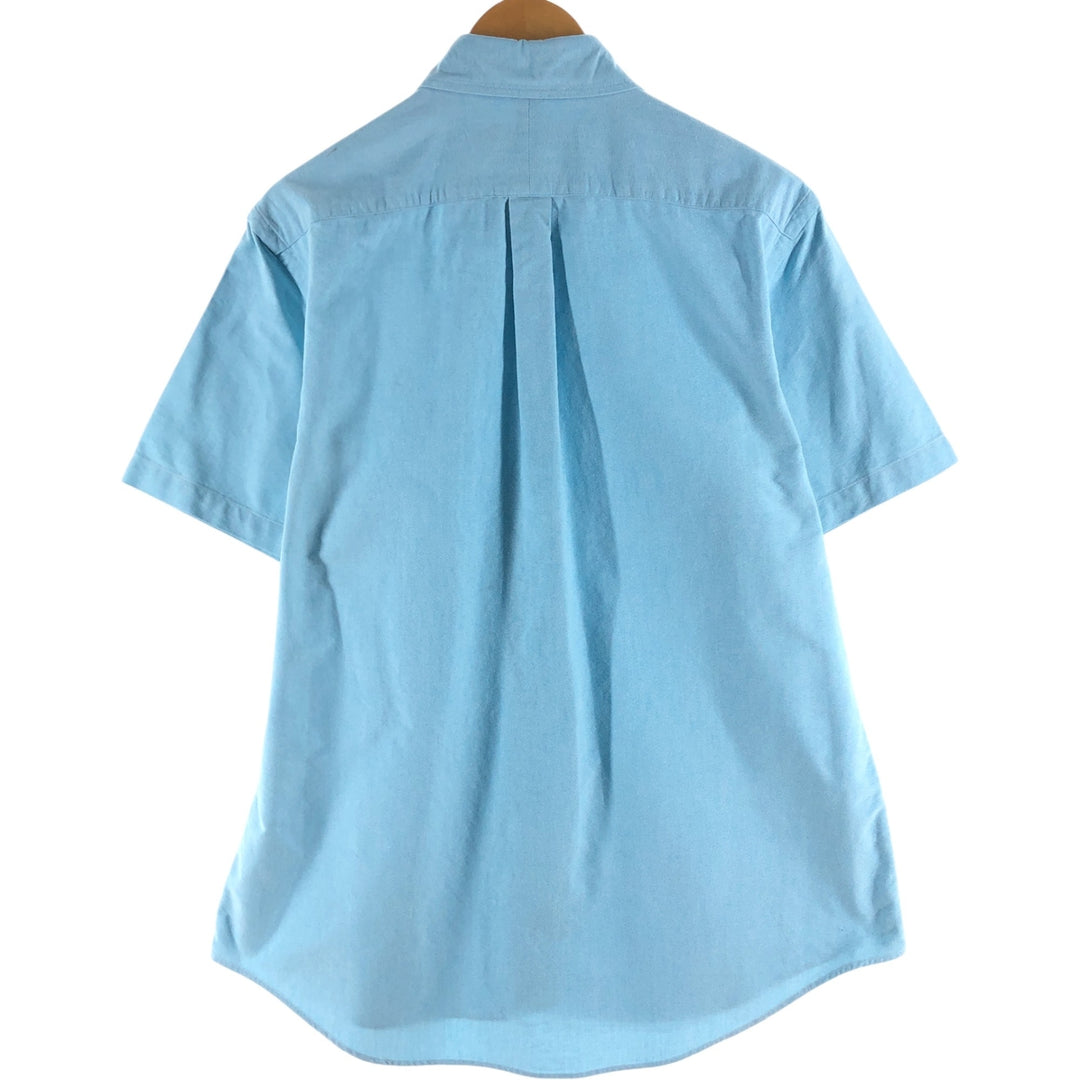 Ralph Lauren short sleeve button down shirt, men's size L cotton Blue type light blue Vintage Second Hand
