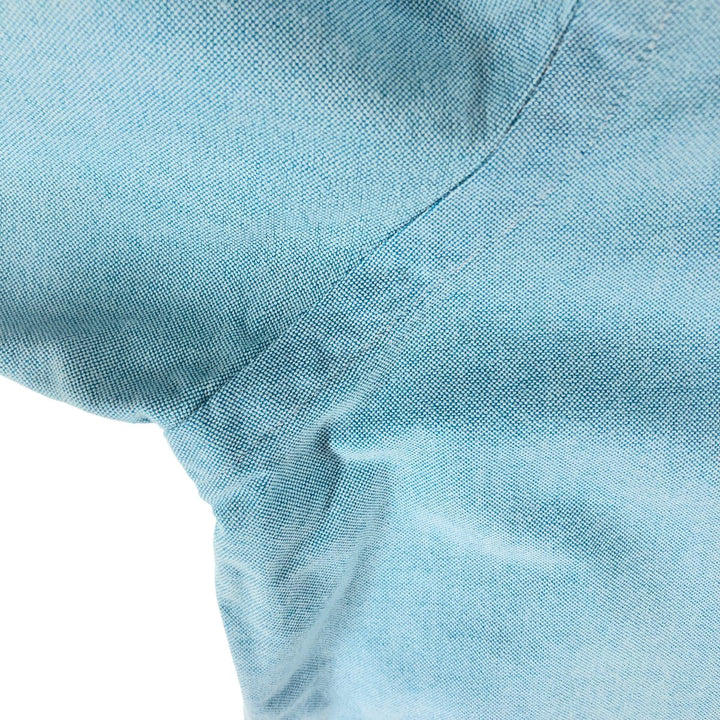 Ralph Lauren short sleeve button down shirt, men's size L cotton Blue type light blue Vintage Second Hand
