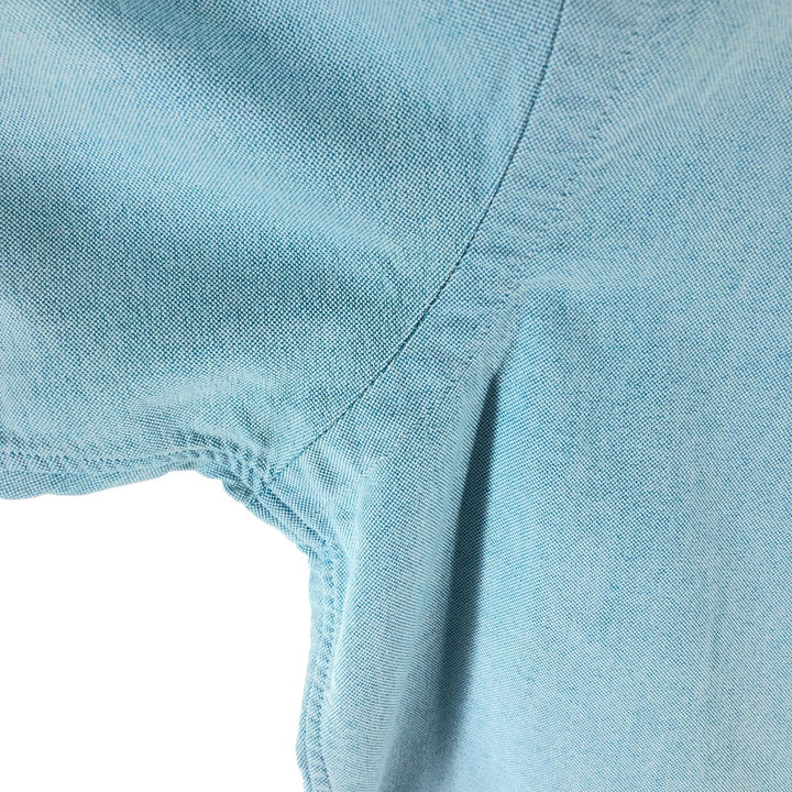 Ralph Lauren short sleeve button down shirt, men's size L cotton Blue type light blue Vintage Second Hand