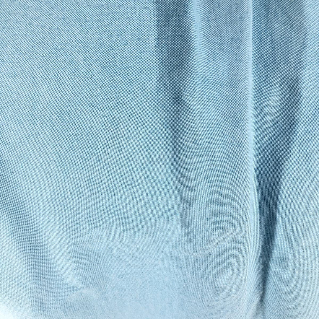Ralph Lauren short sleeve button down shirt, men's size L cotton Blue type light blue Vintage Second Hand
