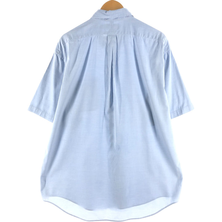 Ralph Lauren BLAKE short sleeve button down shirt, men's XL size cotton Blue type light blue Vintage Second Hand