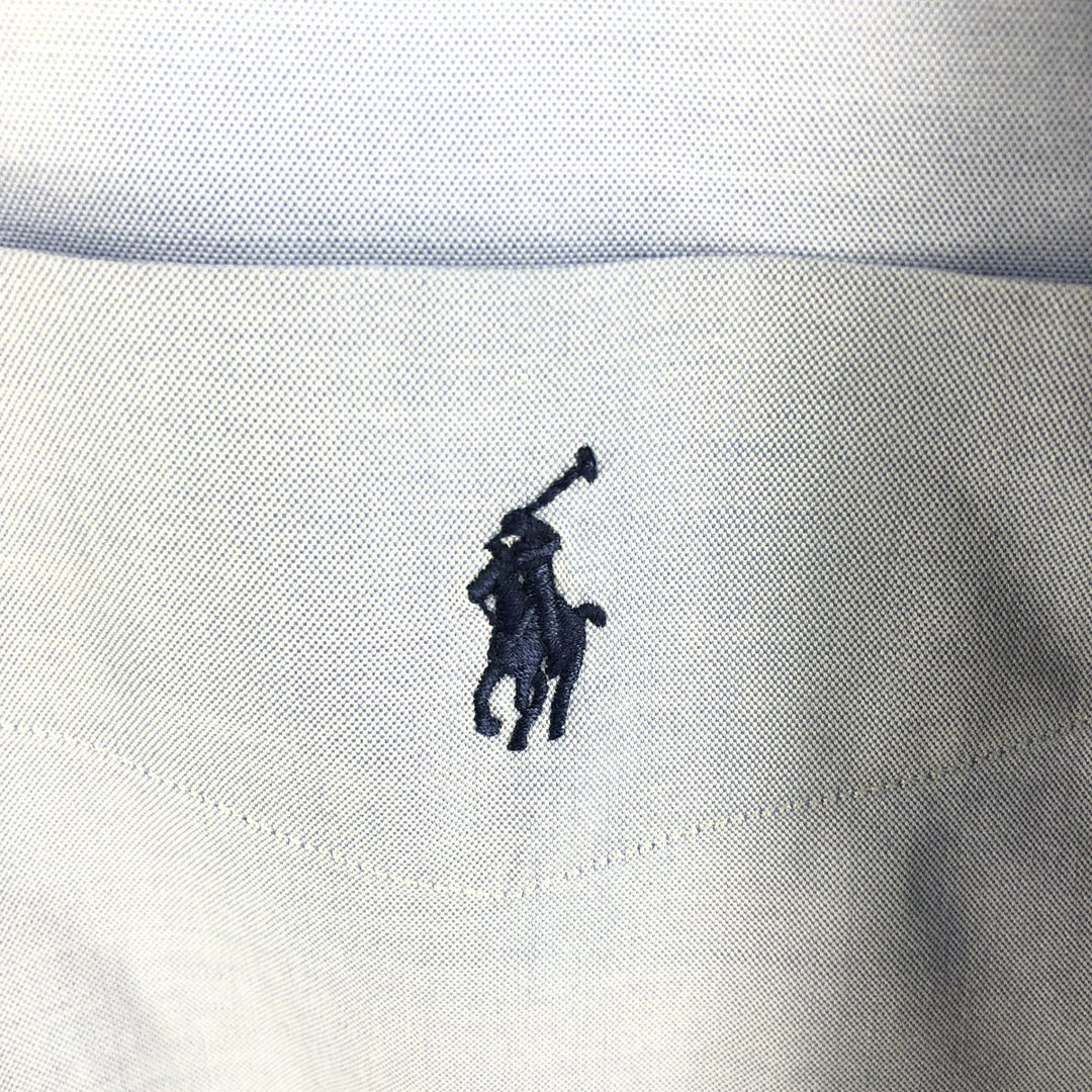 Ralph Lauren BLAKE short sleeve button down shirt, men's XL size cotton Blue type light blue Vintage Second Hand