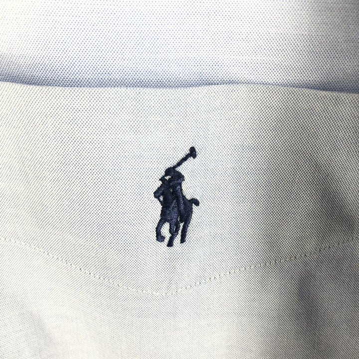 Ralph Lauren BLAKE short sleeve button down shirt, men's XL size cotton Blue type light blue Vintage Second Hand