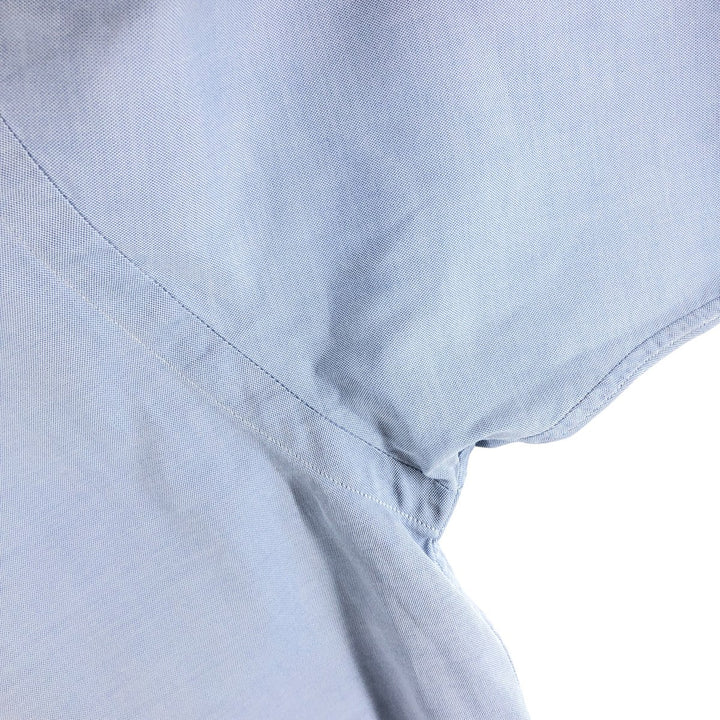 Ralph Lauren BLAKE short sleeve button down shirt, men's XL size cotton Blue type light blue Vintage Second Hand