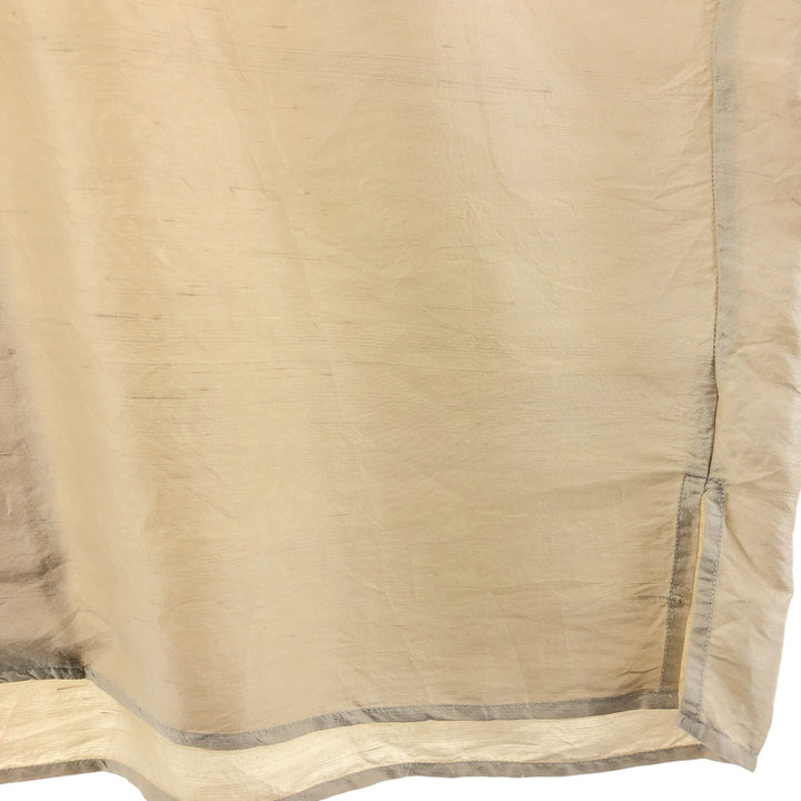 FENN WRT&MANSON Short Sleeve Open Collar Silk Shirt Box Shirt Men's M Size silk Beige type Vintage Second Hand