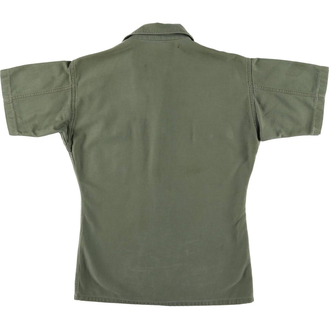 US military 1st model, late model, short sleeve, military shirt, utility shirt, women's size M unknown Khaki type Vintage Second Hand
