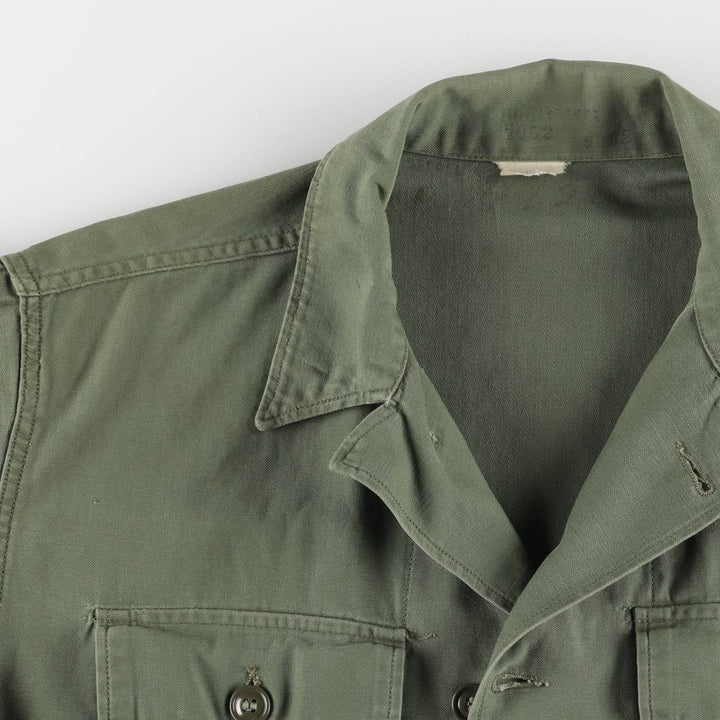 US military 1st model, late model, short sleeve, military shirt, utility shirt, women's size M unknown Khaki type Vintage Second Hand