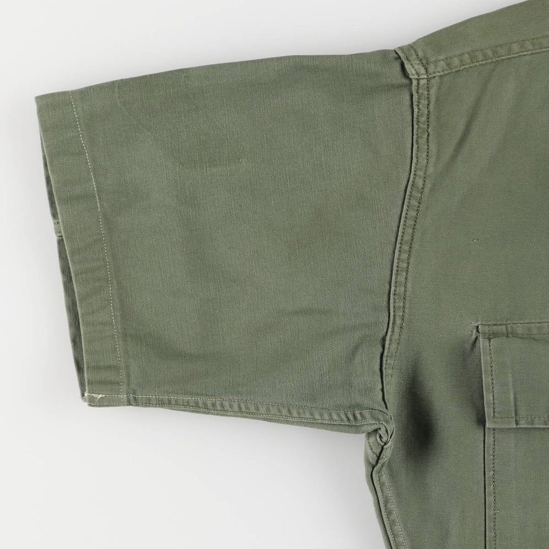 US military 1st model, late model, short sleeve, military shirt, utility shirt, women's size M unknown Khaki type Vintage Second Hand