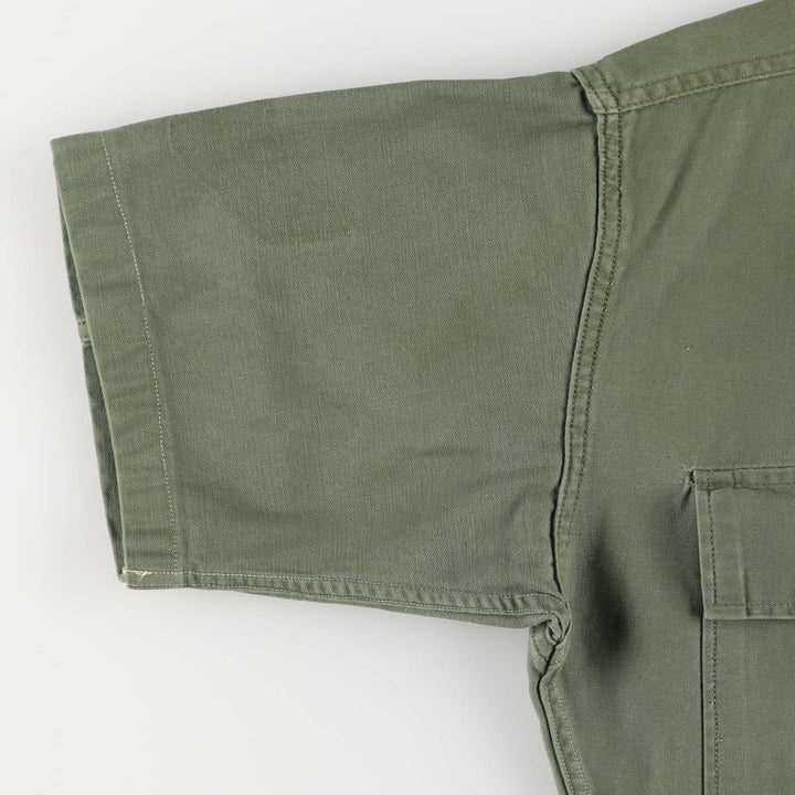 US military 1st model, late model, short sleeve, military shirt, utility shirt, women's size M unknown Khaki type Vintage Second Hand