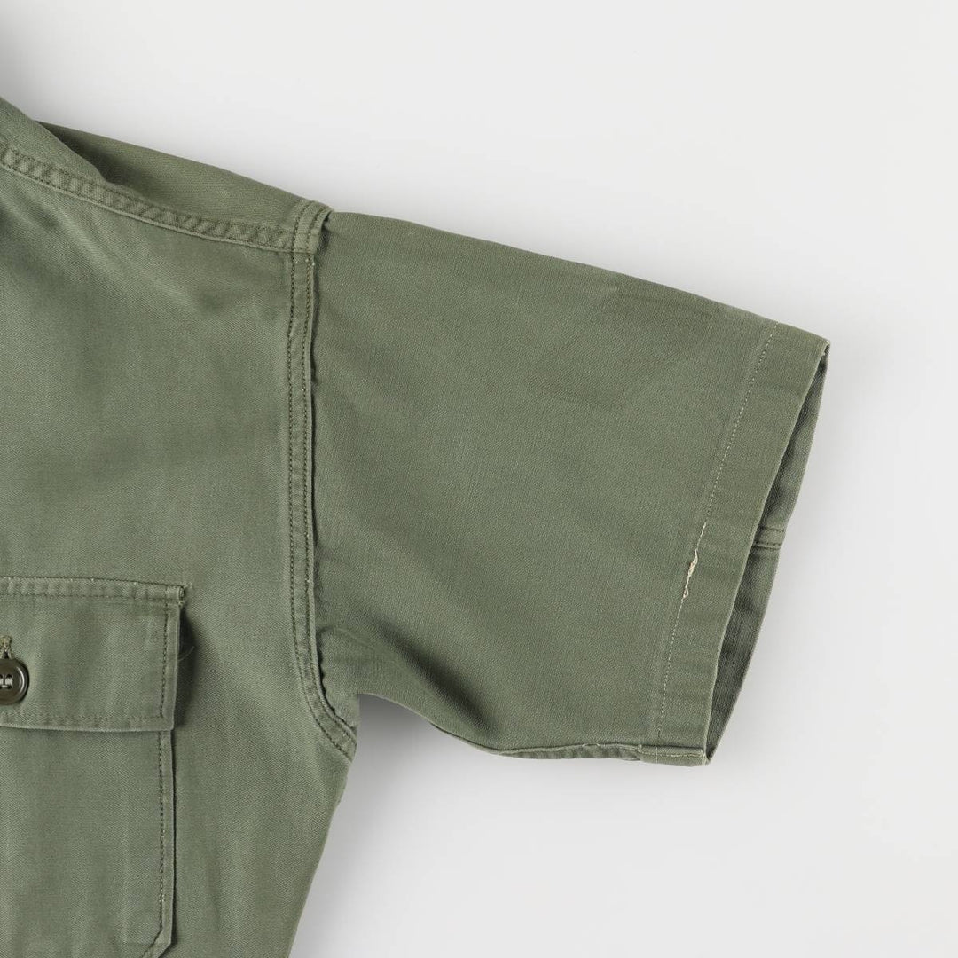 US military 1st model, late model, short sleeve, military shirt, utility shirt, women's size M unknown Khaki type Vintage Second Hand