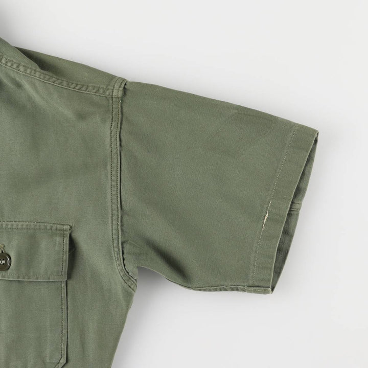 US military 1st model, late model, short sleeve, military shirt, utility shirt, women's size M unknown Khaki type Vintage Second Hand
