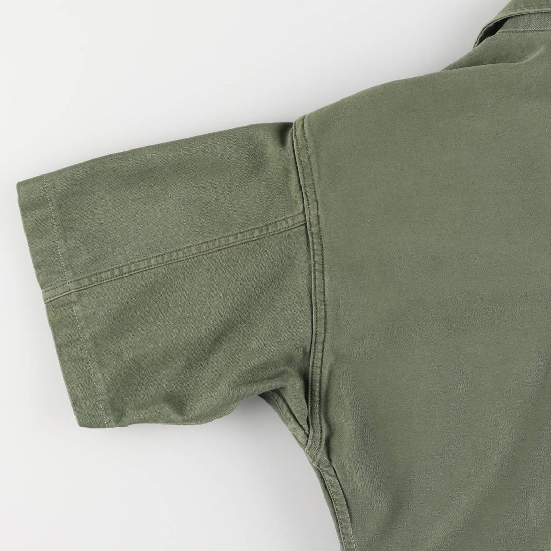 US military 1st model, late model, short sleeve, military shirt, utility shirt, women's size M unknown Khaki type Vintage Second Hand