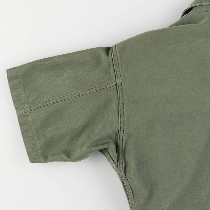 US military 1st model, late model, short sleeve, military shirt, utility shirt, women's size M unknown Khaki type Vintage Second Hand