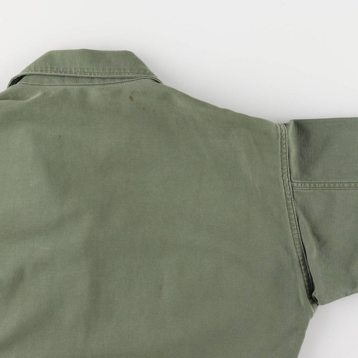 US military 1st model, late model, short sleeve, military shirt, utility shirt, women's size M unknown Khaki type Vintage Second Hand