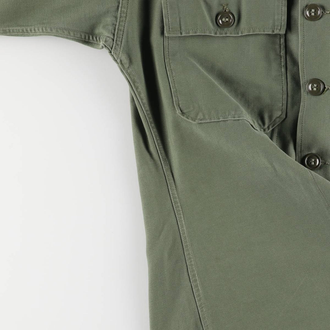 US military 1st model, late model, short sleeve, military shirt, utility shirt, women's size M unknown Khaki type Vintage Second Hand