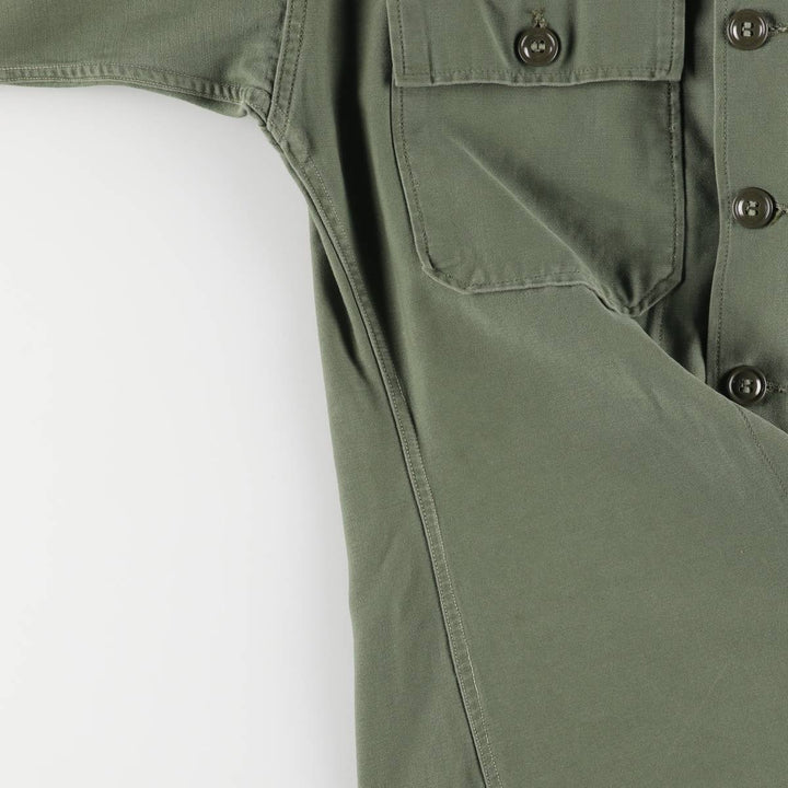 US military 1st model, late model, short sleeve, military shirt, utility shirt, women's size M unknown Khaki type Vintage Second Hand