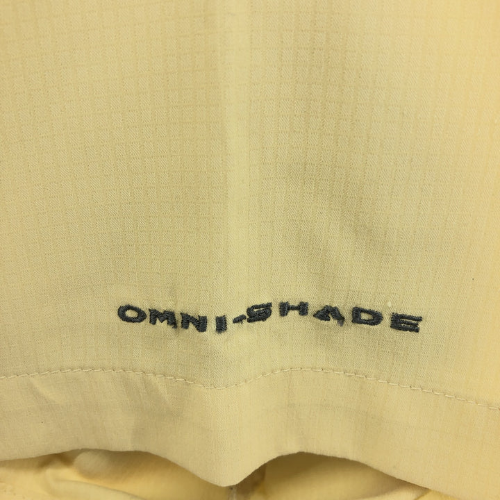 Columbia PFG Button-down Short Sleeve Fishing Shirt, Men's M Size unknown yellow type Vintage Second Hand