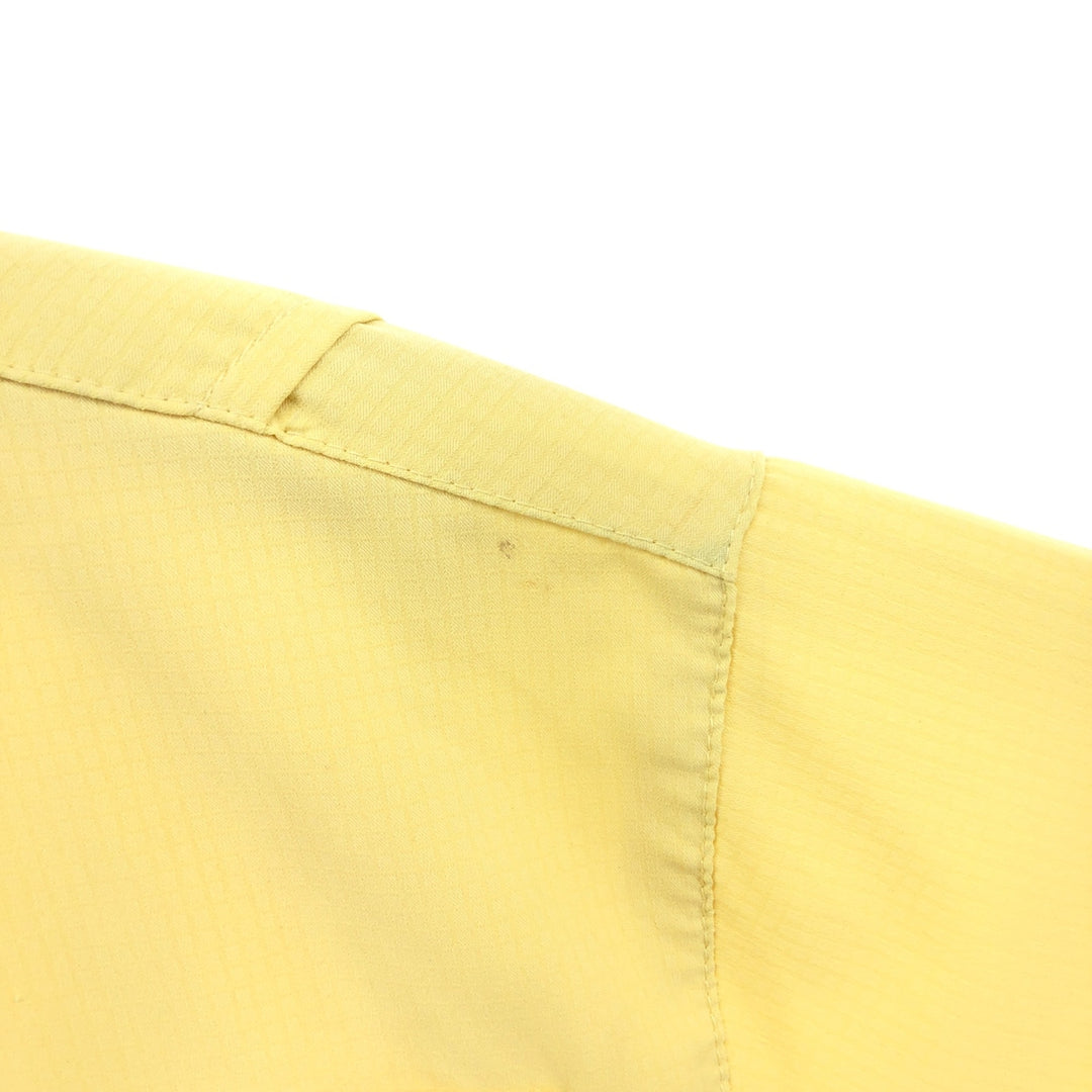 Columbia PFG Button-down Short Sleeve Fishing Shirt, Men's M Size unclear yellow type Vintage Second Hand
