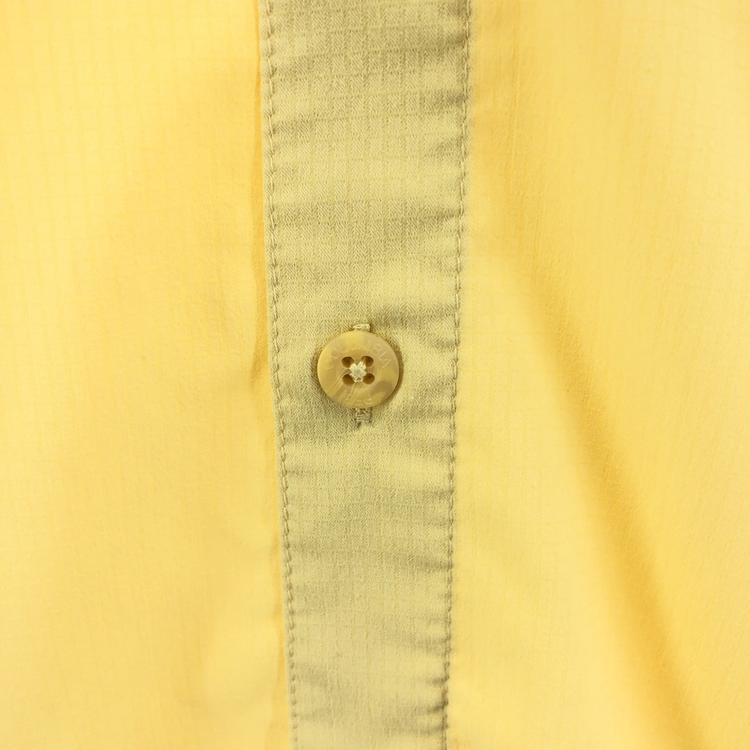Columbia PFG Button-down Short Sleeve Fishing Shirt, Men's M Size unclear yellow type Vintage Second Hand