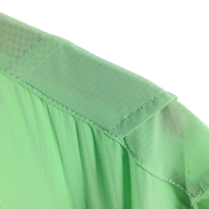 Columbia PFG Button-down Short Sleeve Fishing Shirt, Men's S Size polyester green type yellow green Vintage Second Hand