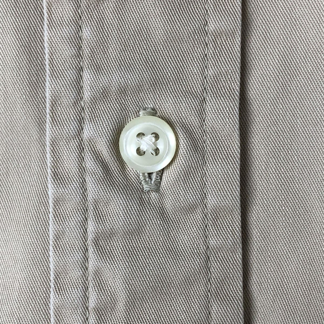 Ralph Lauren BLAKE short sleeve button down shirt, men's XL size cotton Beige type Vintage Second Hand