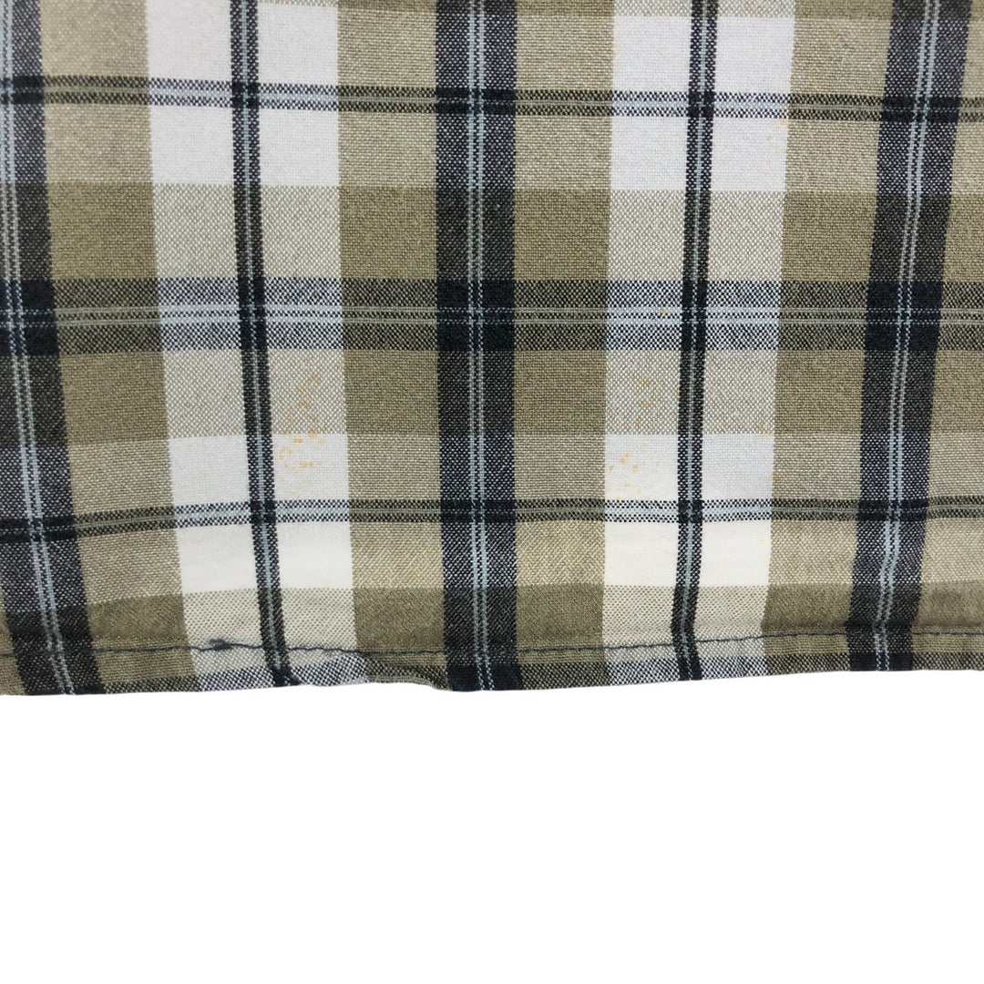 Carhartt RELAXED FIT Check Pattern Short Sleeve Work Shirt Men's XL cotton beige type brown Vintage Second Hand