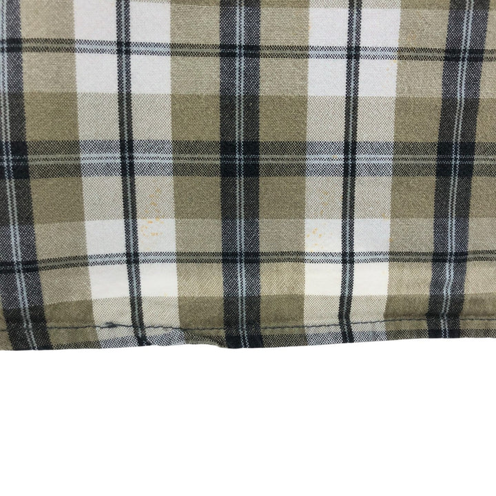 Carhartt RELAXED FIT Check Pattern Short Sleeve Work Shirt Men's XL cotton beige type brown Vintage Second Hand