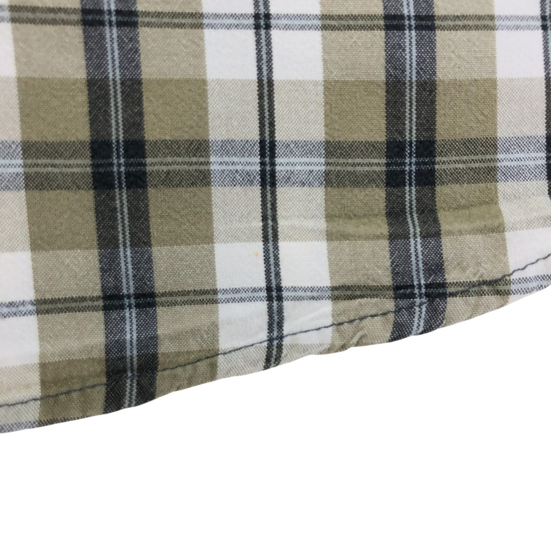 Carhartt RELAXED FIT Check Pattern Short Sleeve Work Shirt Men's XL cotton beige type brown Vintage Second Hand