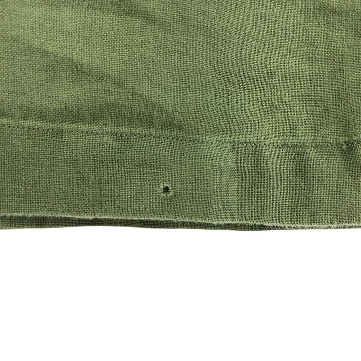 00'S Banana Republic Short Sleeve Linen Shirt Box Shirt Men's M Size linen green type yellow green Vintage Second Hand