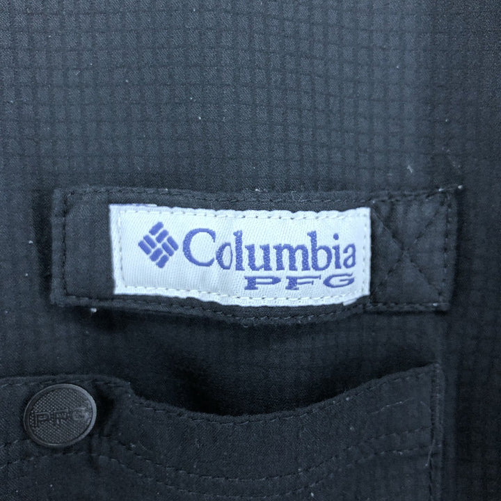 Columbia PFG OMNI-SHADE Ripstop Short Sleeve Fishing Shirt, Men's XL unclear black type Vintage Second Hand