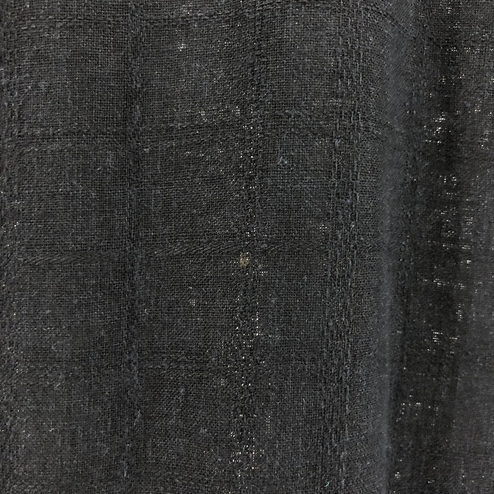 Haggar Washable Linen Short Sleeve Rayon x Linen Shirt Box Shirt Men's XL Size linen black type Vintage Second Hand