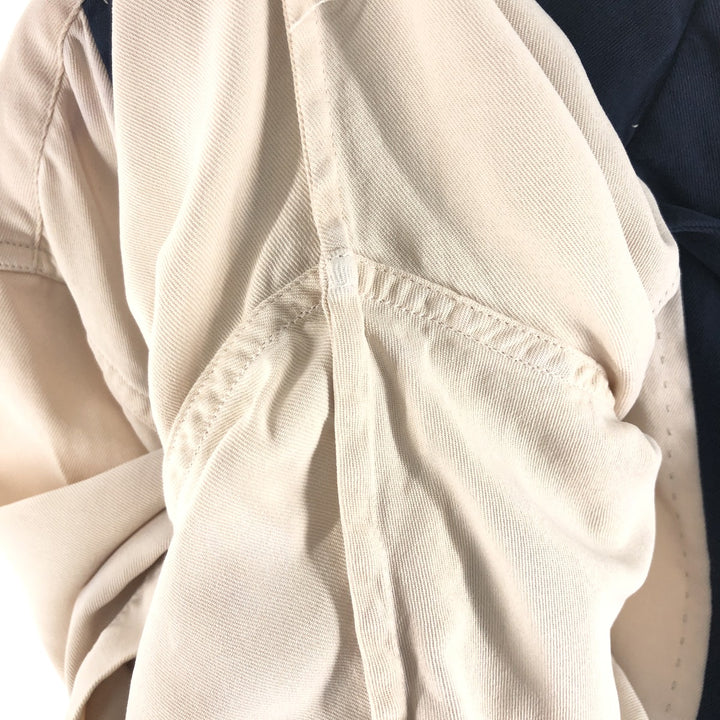 Nat Nast Two-tone short-sleeve open-collar silk shirt, box shirt, men's XL size silk Beige type Vintage Second Hand