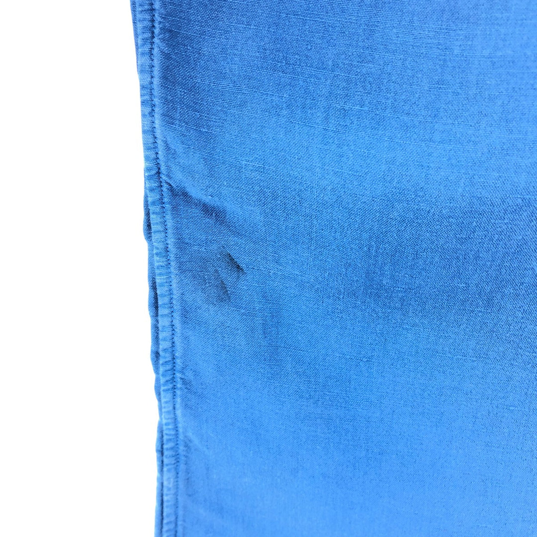 Ralph Lauren POLO by Ralph Lauren CLASSIC FIT button-down short-sleeve linen shirt, men's XL size linen blue type Vintage Second Hand