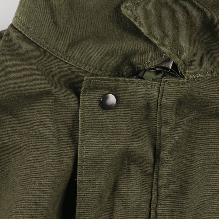 80'S US military genuine long sleeve jumpsuit made in USA MEDIUM men's M equivalent vintage polyester Khaki type Vintage Second Hand