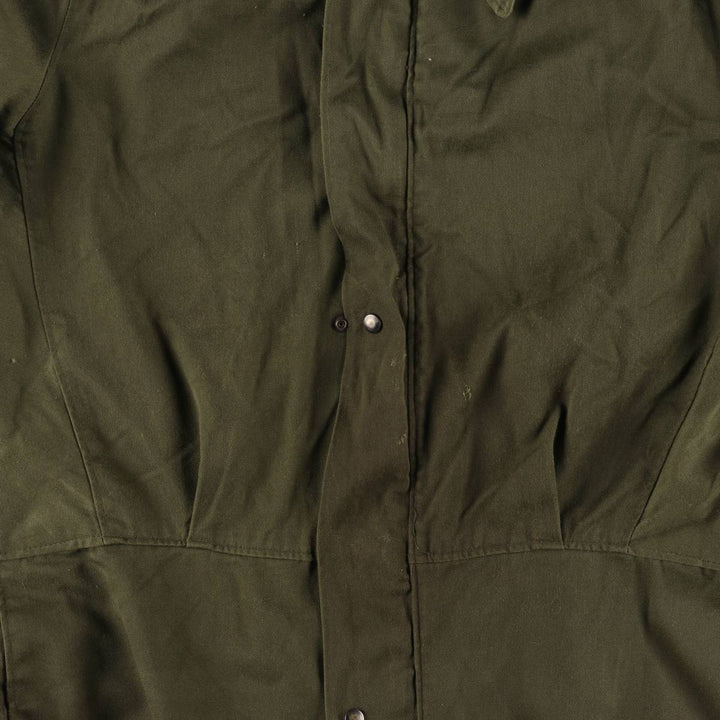 80'S US military genuine long sleeve jumpsuit made in USA MEDIUM men's M equivalent vintage polyester Khaki type Vintage Second Hand