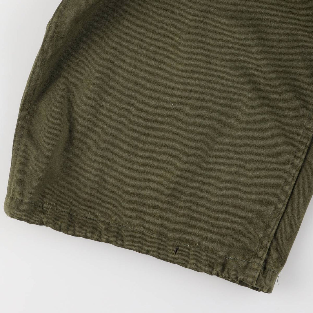 80'S US military genuine long sleeve jumpsuit made in USA MEDIUM men's M equivalent vintage polyester Khaki type Vintage Second Hand
