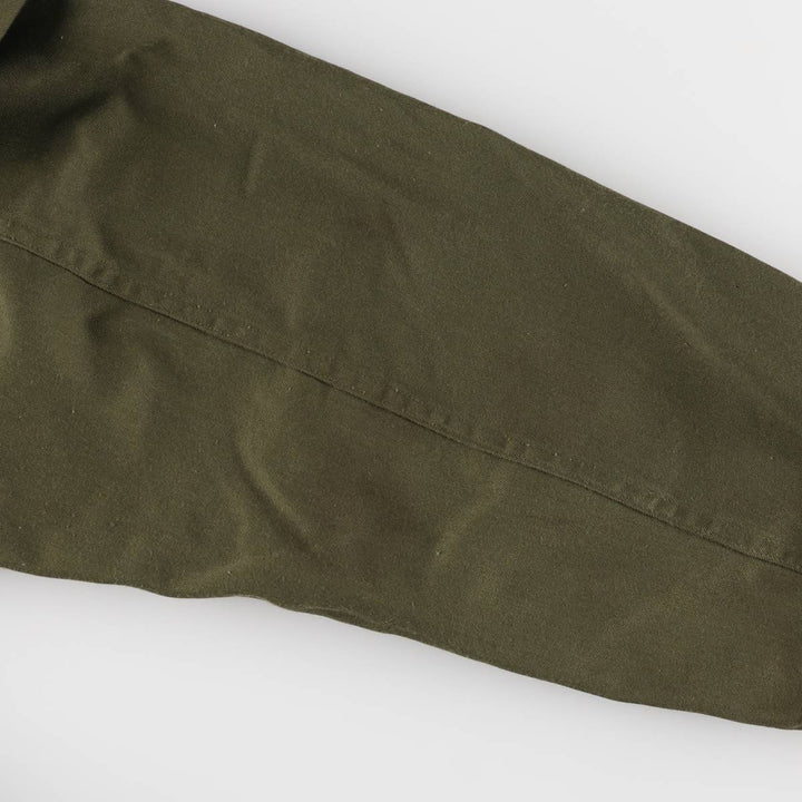 80'S US military genuine long sleeve jumpsuit made in USA MEDIUM men's M equivalent vintage polyester Khaki type Vintage Second Hand