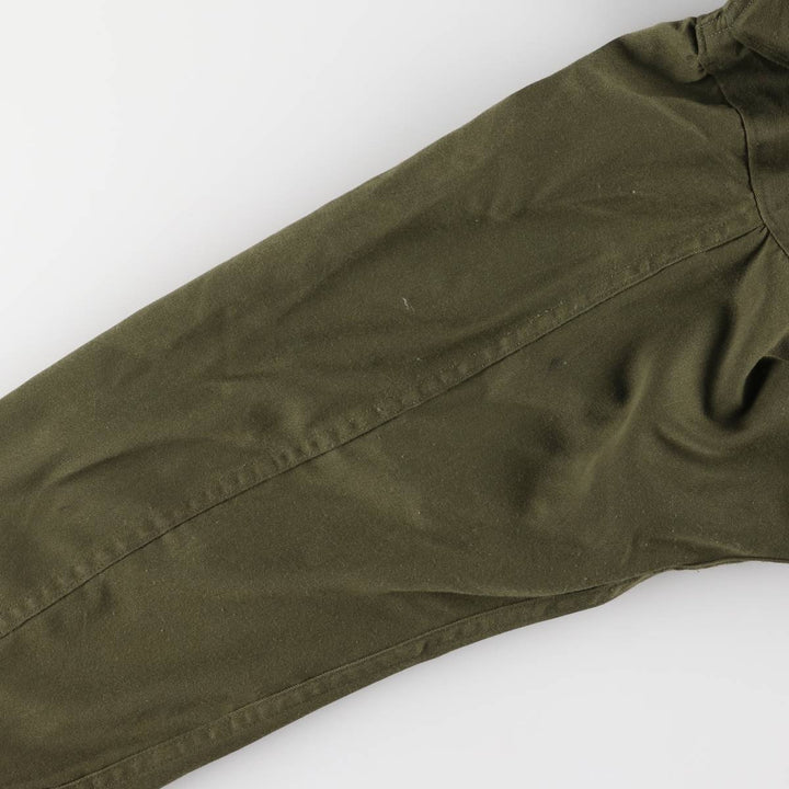 80'S US military genuine long sleeve jumpsuit made in USA MEDIUM men's M equivalent vintage polyester Khaki type Vintage Second Hand