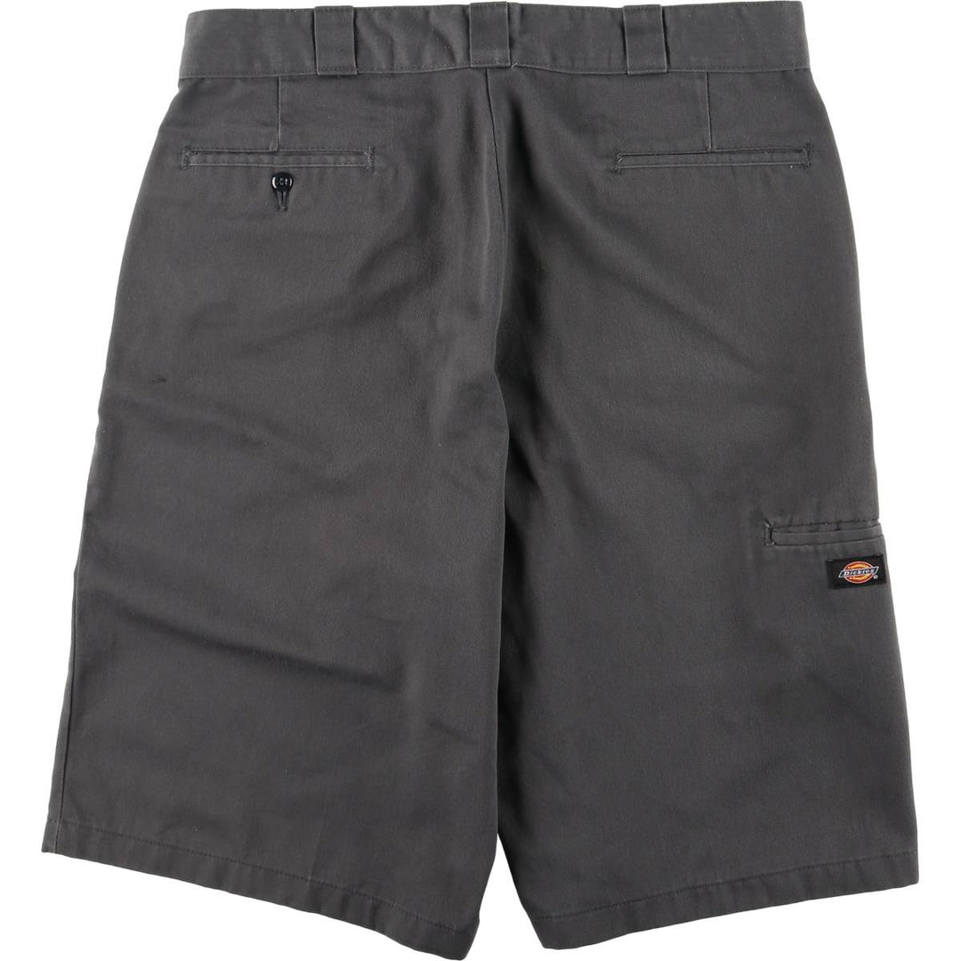 Dickies Loose Fit Work Shorts, Half Pants, Men's, W35 equivalent polyester gray type Vintage Second Hand