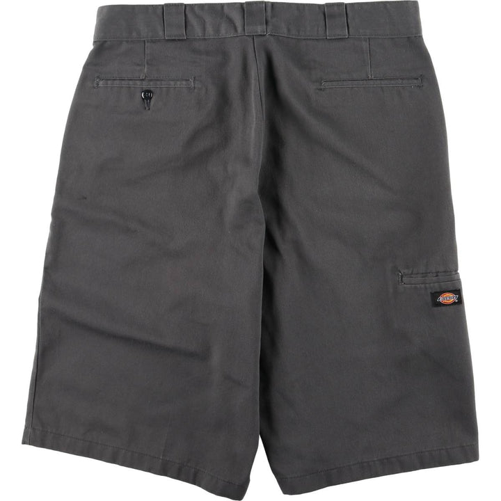 Dickies Loose Fit Work Shorts, Half Pants, Men's, W35 equivalent polyester gray type Vintage Second Hand