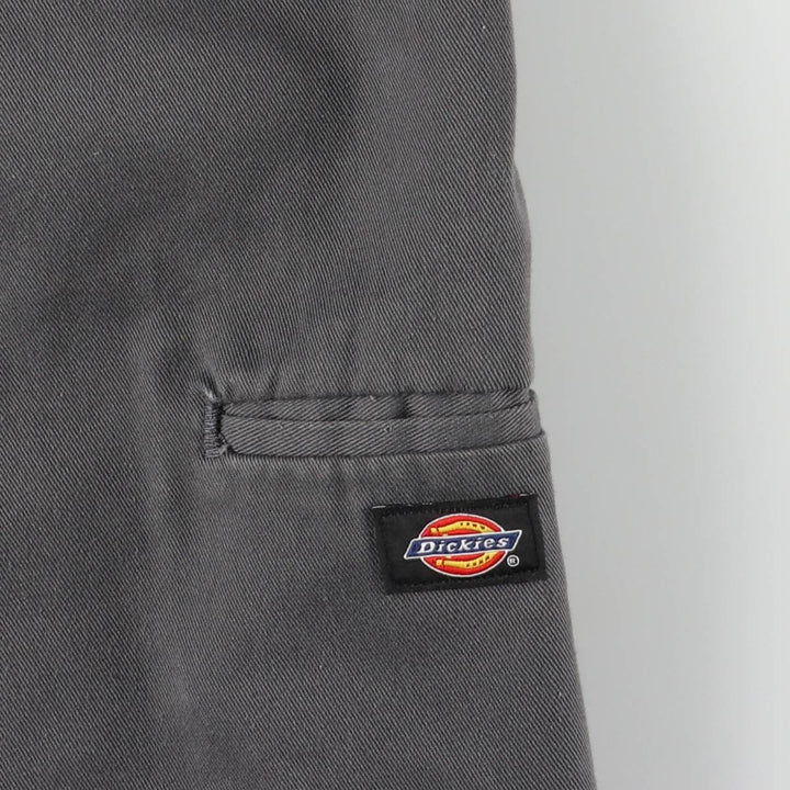 Dickies Loose Fit Work Shorts, Half Pants, Men's, W35 equivalent polyester gray type Vintage Second Hand