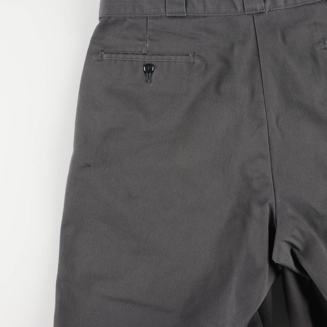 Dickies Loose Fit Work Shorts, Half Pants, Men's, W35 equivalent polyester gray type Vintage Second Hand