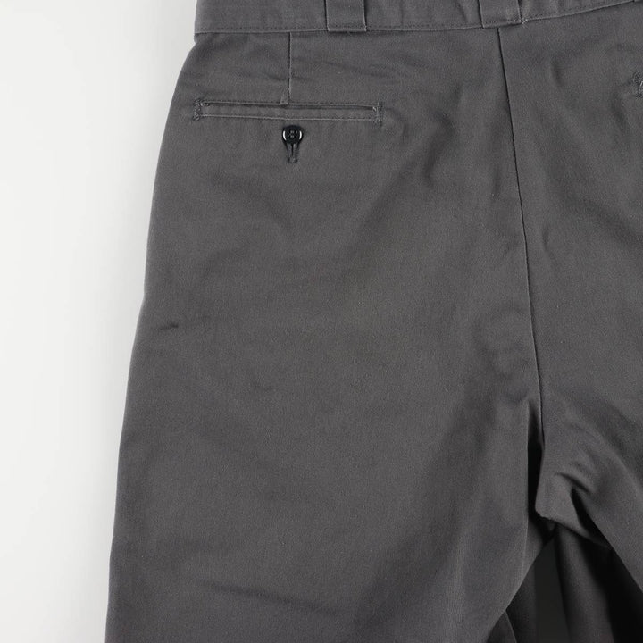 Dickies Loose Fit Work Shorts, Half Pants, Men's, W35 equivalent polyester gray type Vintage Second Hand